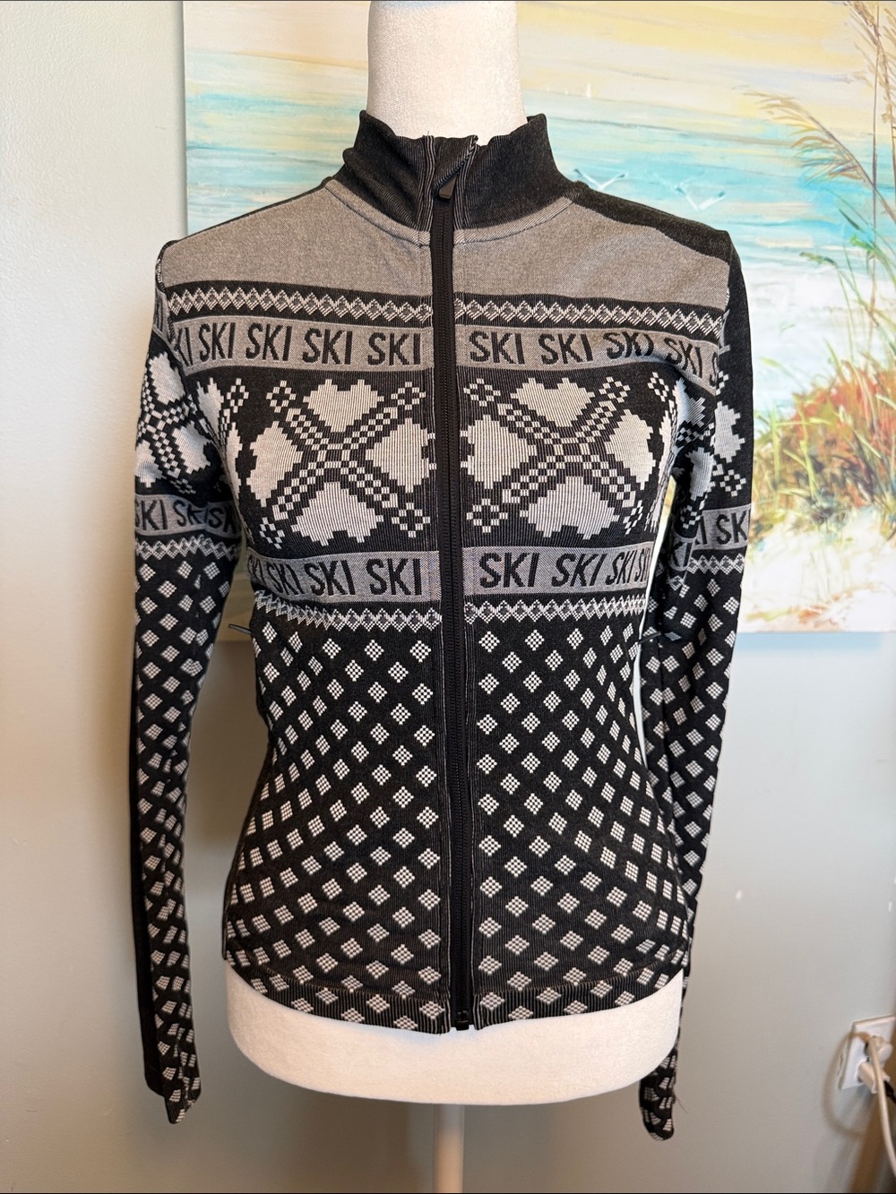 Othr Black & Gray Nordic Ski Zip-Up Jacket